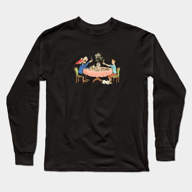 Tintin and Haddock Long Sleeve T-Shirt by Bubba C.